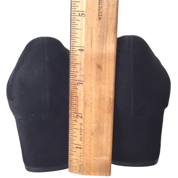 J. Jill Pumps Black Suede Women’s 8 1/2 Almond toe Block Heel Classic Shoes - Picture 10 of 14